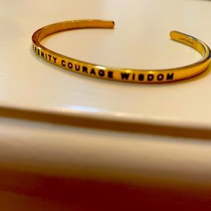 Serenity courage wisdom bracelet for women.